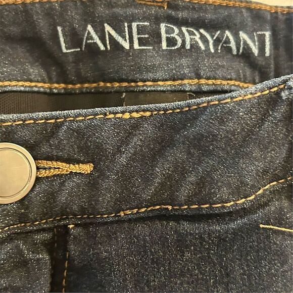 Lane Bryant Women's Plus Size 22 Blue Ankle Jeans Super Stretch - Picture 4 of 9